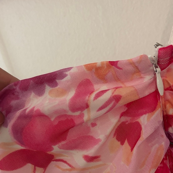 Hello Molly Pink and Red Floral Dress - Picture 4 of 7